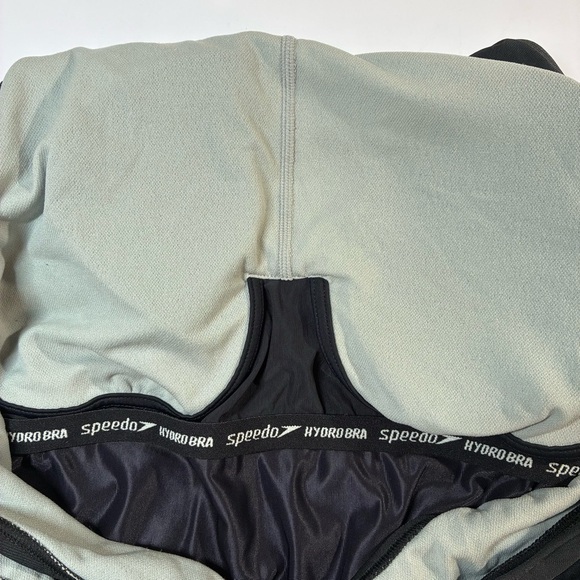 Speedo Women's Swimsuit One Piece High Neck Contemporary Cut Black 18 - Picture 6 of 9